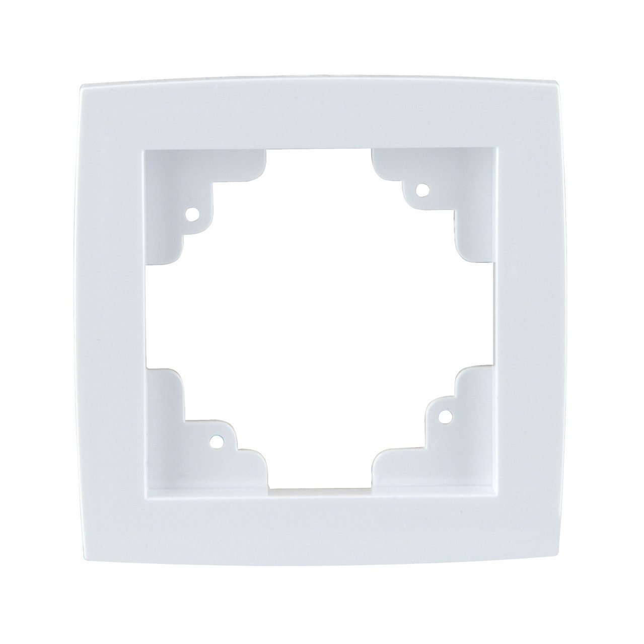 UNITEC Abdeckrahmen Unitec Abdeckrahmen Imola 1-fach ultraweiß, Kunststoff