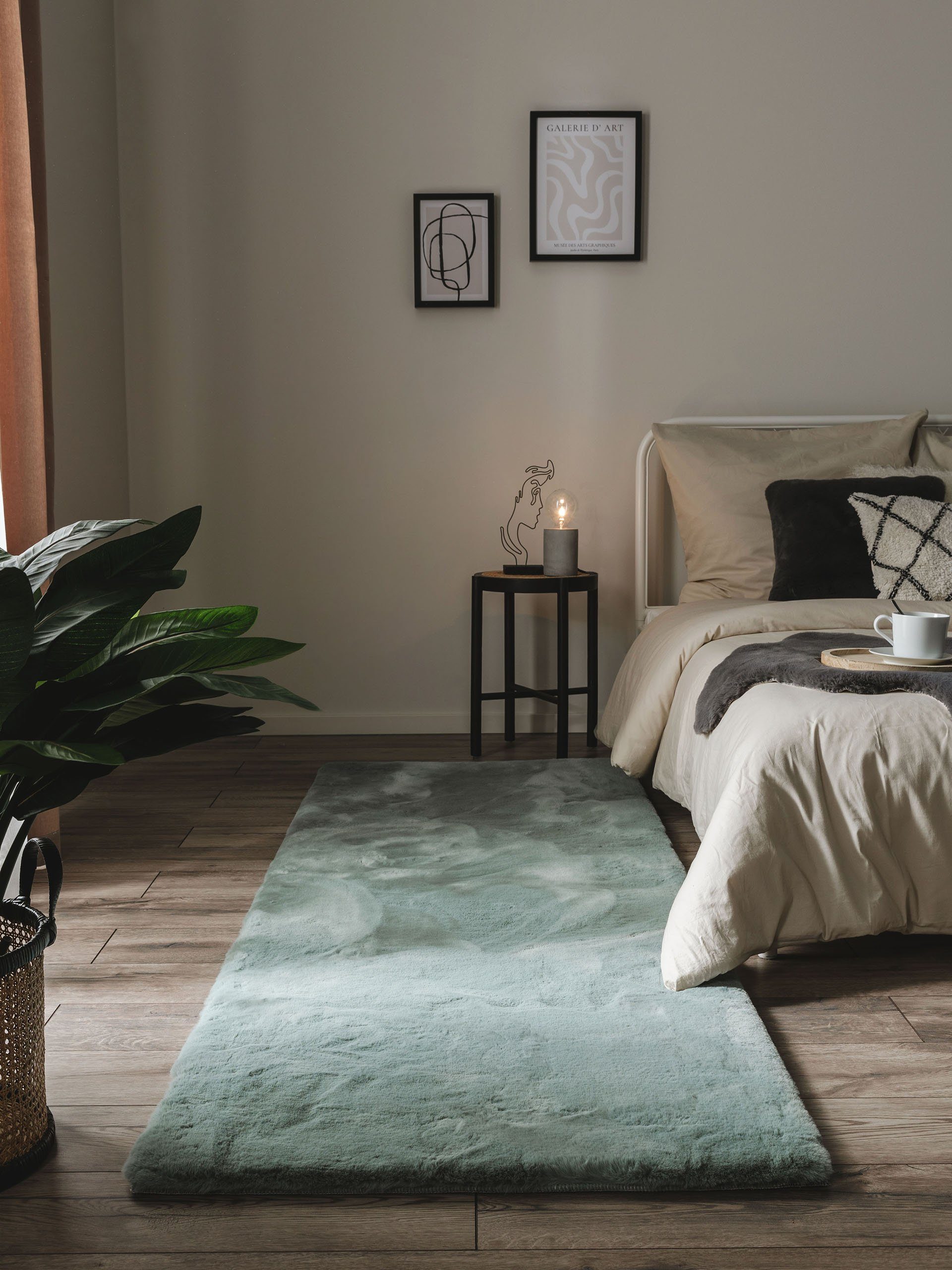 benuta Fellteppich Dave, rechteckig, Höhe: 21 mm, Kunstfaser, Berber, Ethno günstig online kaufen