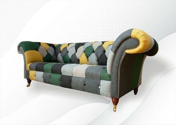 JVmoebel Chesterfield-Sofa, Chesterfield Mehrfarbig Wohnzimmer Modern Design Couchen Sofa Neu