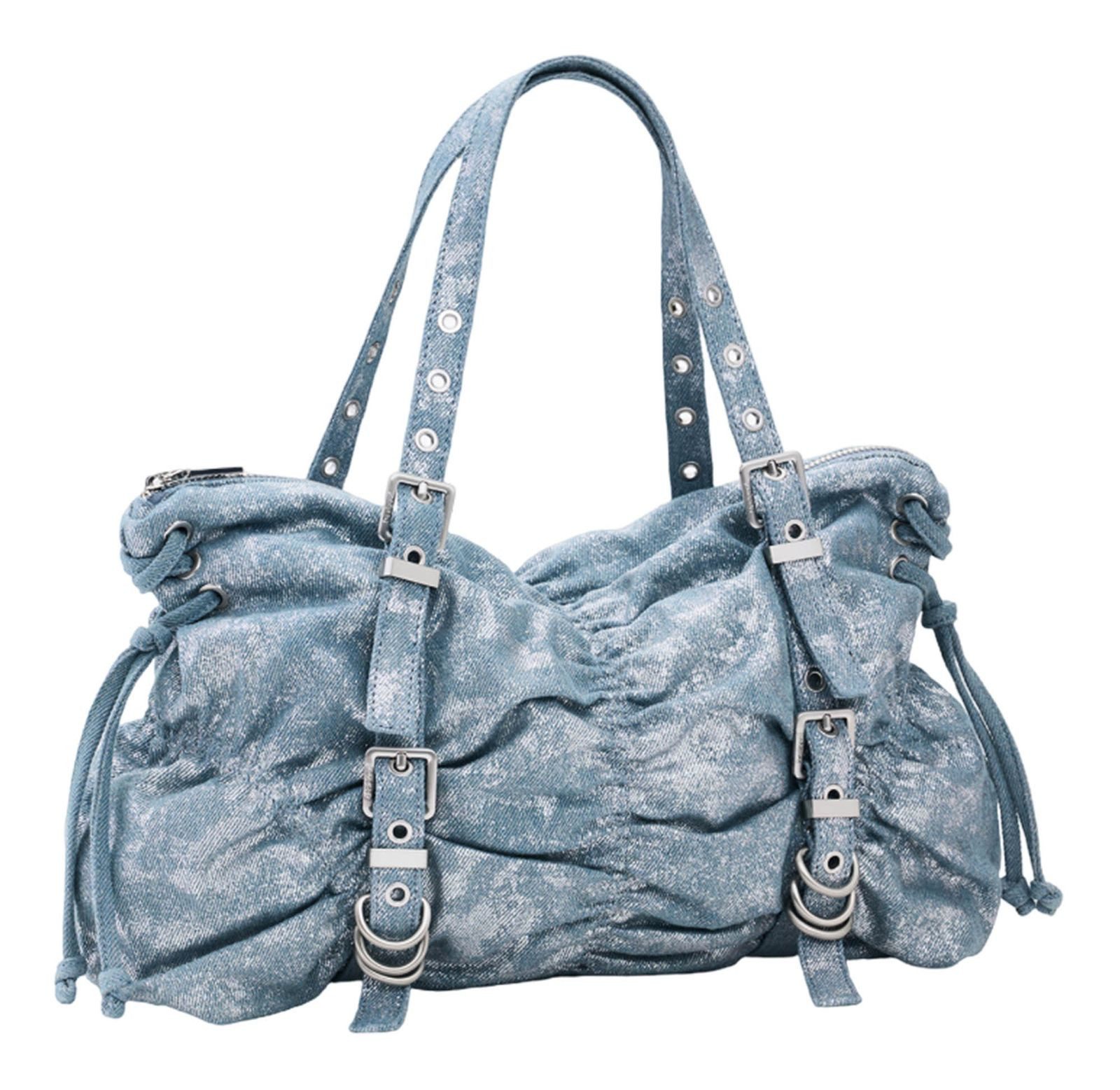 Desigual Schultertasche Gathered Denim Shoulder Bag günstig online kaufen