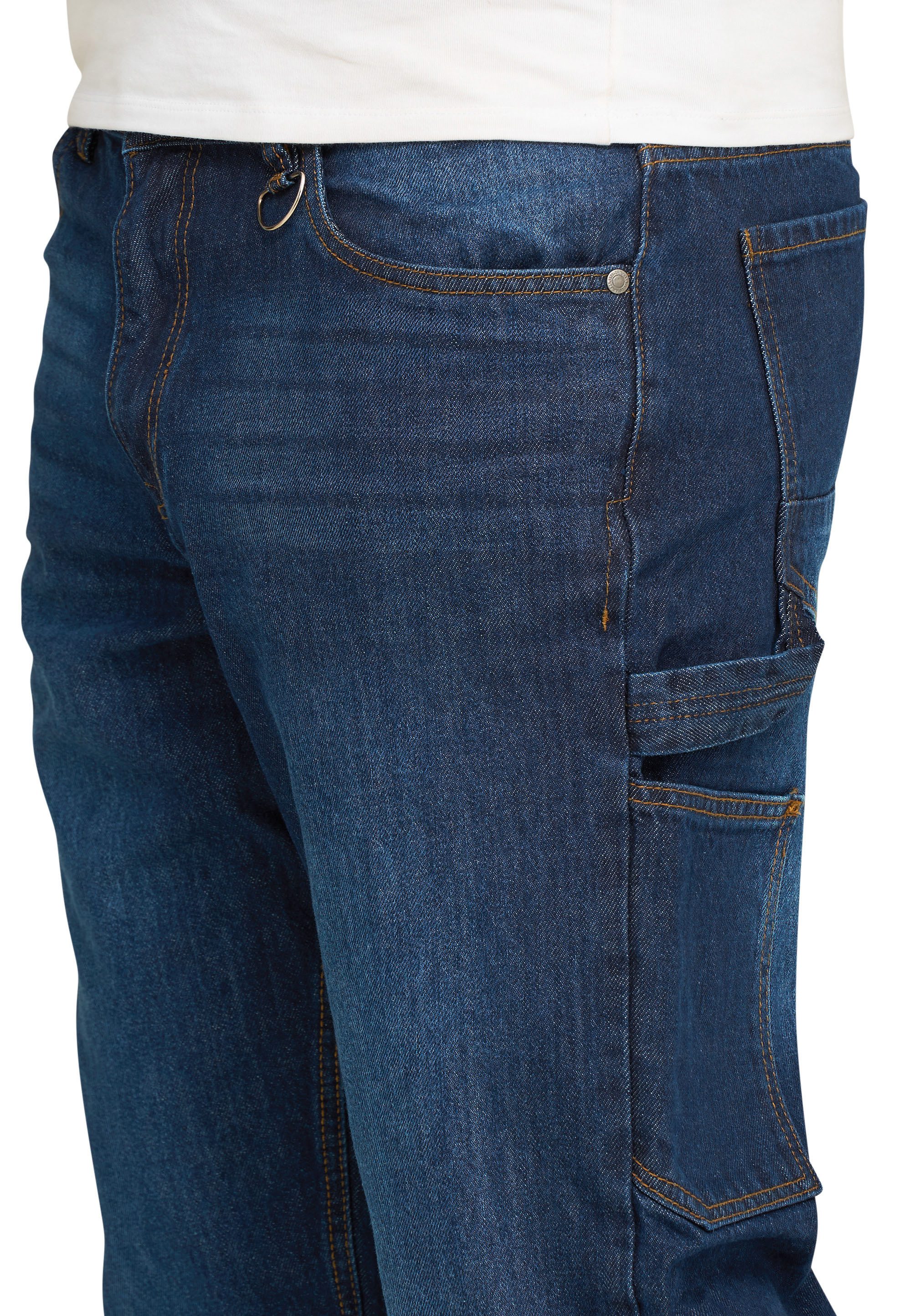 SOULSTAR Straight-Jeans S2CHEB Herren Lange Hose Carpenter Jeans Bermuda Regular-Fit Workwear