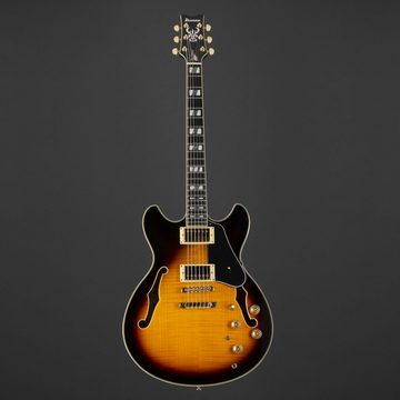 Ibanez Halbakustik-Gitarre, AS John Scofield JSM10-VYS Vintage Yellow Sunburst, AS John Scofield JSM10-VYS Vintage Yellow Sunburst - Halbakustik Git