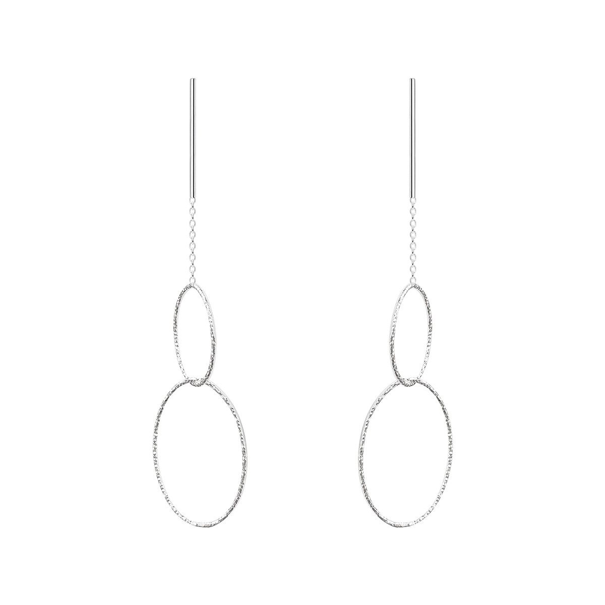ALEXANDER YORK Paar Ohrhänger RINGE, 2-tlg., 925 Sterling Silber