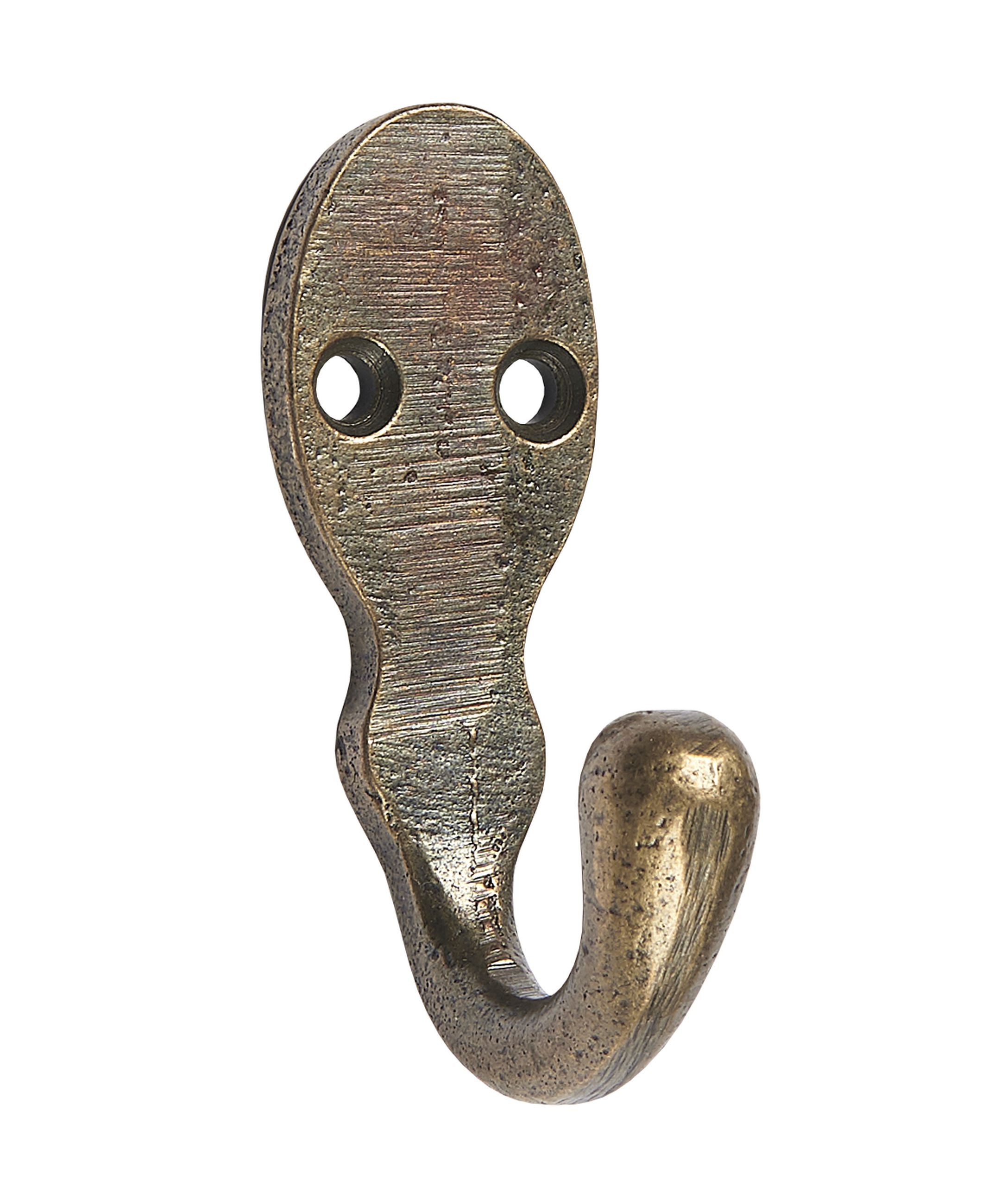 Ib Laursen Wandhaken Ib Laursen - Wandhaken Kleiderhaken Handtuchhaken Metall Messing