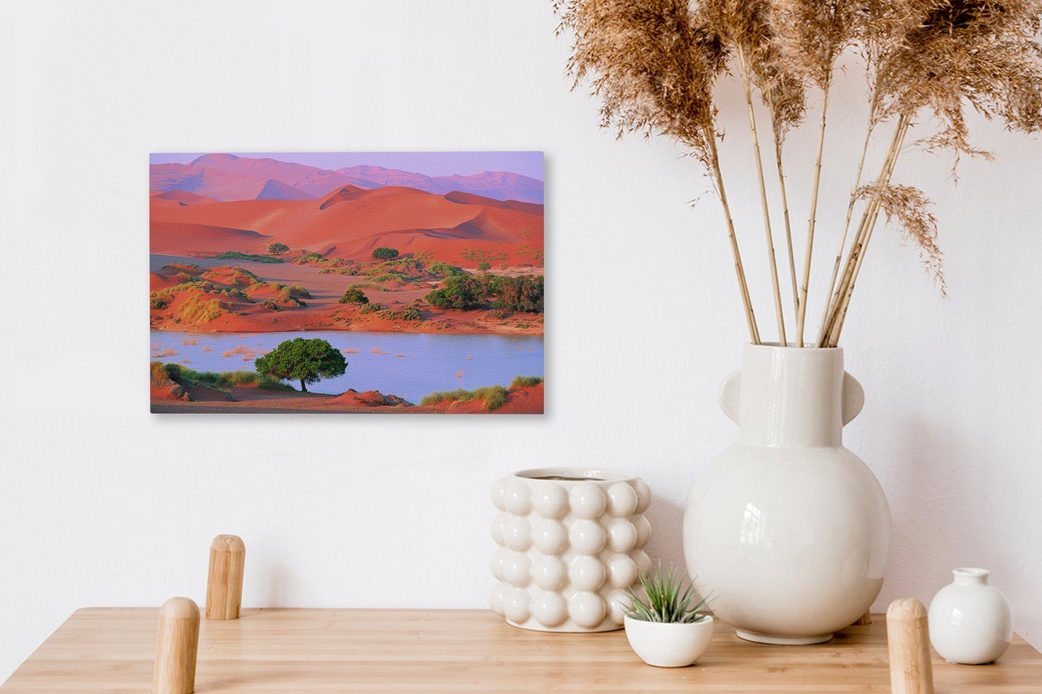 Namib-Wüste 30x20 afrikanischen St), Namibia, Wanddeko, Wandbild im Aufhängefertig, Die OneMillionCanvasses® (1 Leinwandbild cm Leinwandbilder,