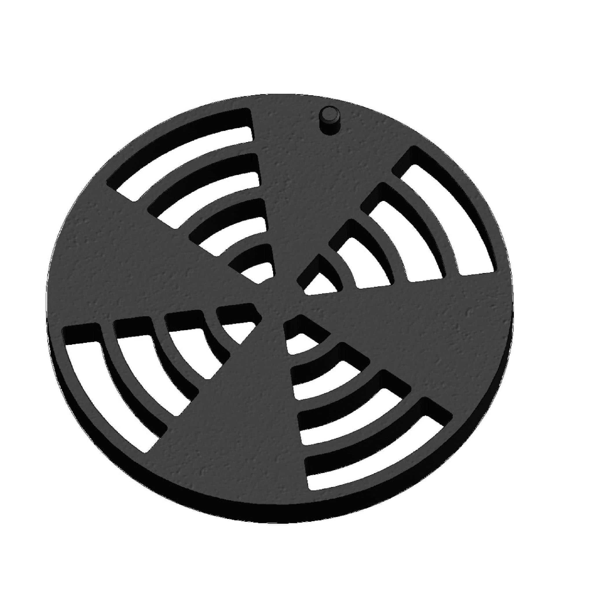 Feuerfest 123 GmbH Grillrost Kaminrost / Ascherost Ø 180x15mm passend für Nordpeis**