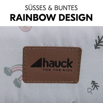 Hauck Baby-Reisebett Sleep'n Play Go Plus - Rainbow, Kinderreisebett faltbar120x60 mit Rollen, Tasche & seitlichem Einstieg