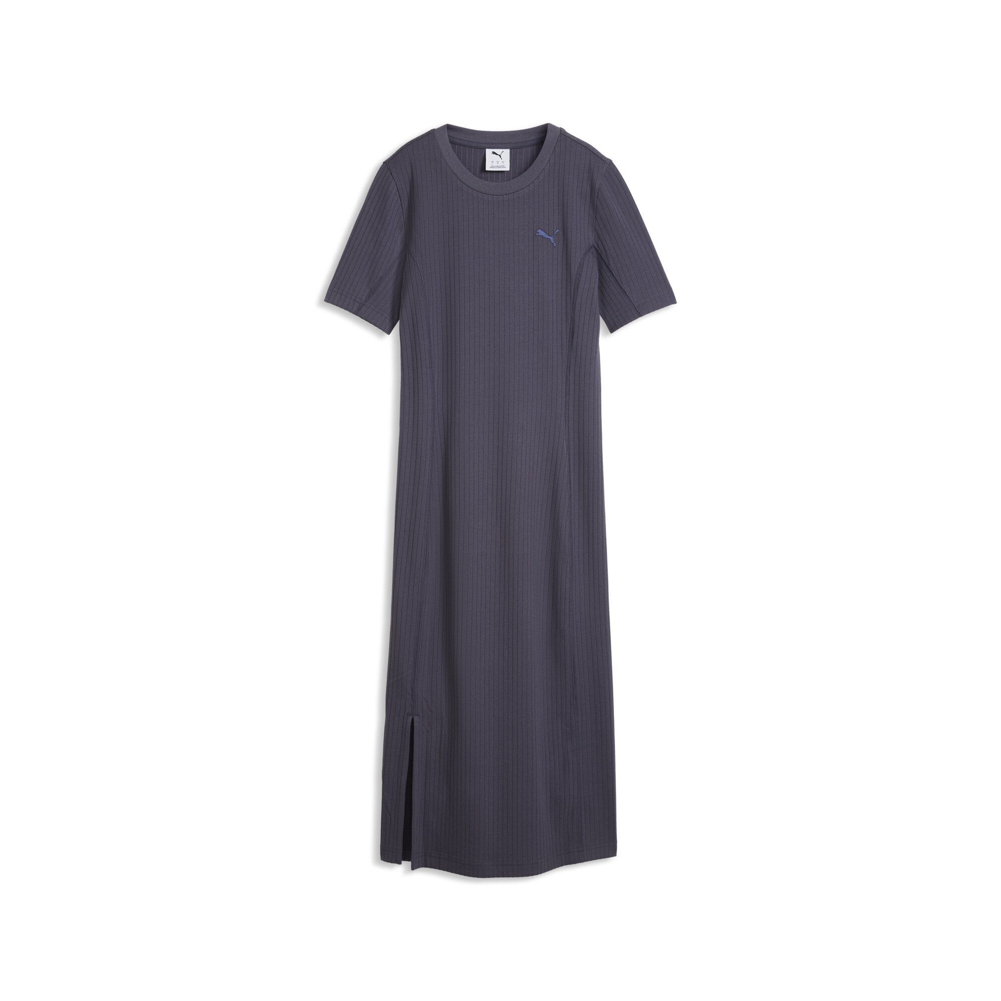 PUMA Sweatkleid HER Slim Geripptes Kleid Damen