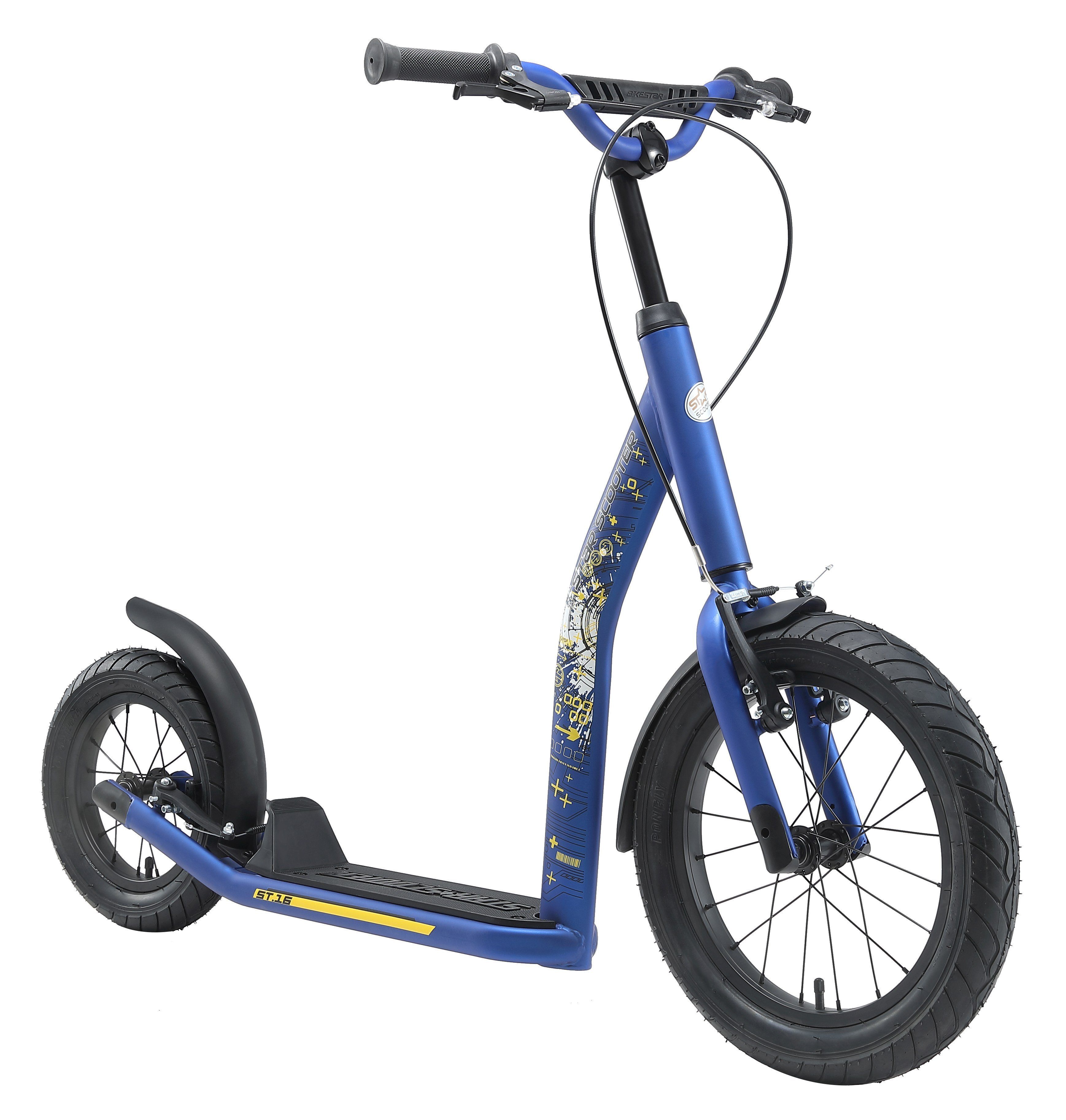 Star-Scooter Cityroller 16 Zoll, Leichtgängige Lenkung; 16 Zoll Rad vorne; 12 Zoll Rad hinten;