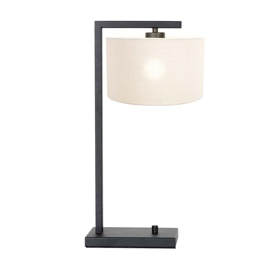 Steinhauer LIGHTING Tischleuchte, Leuchtmittel nicht inklusive, Tischleuchte Wohnzimmerlampe Leseleuchte Schlafzimmerleuchte Weiß H 48