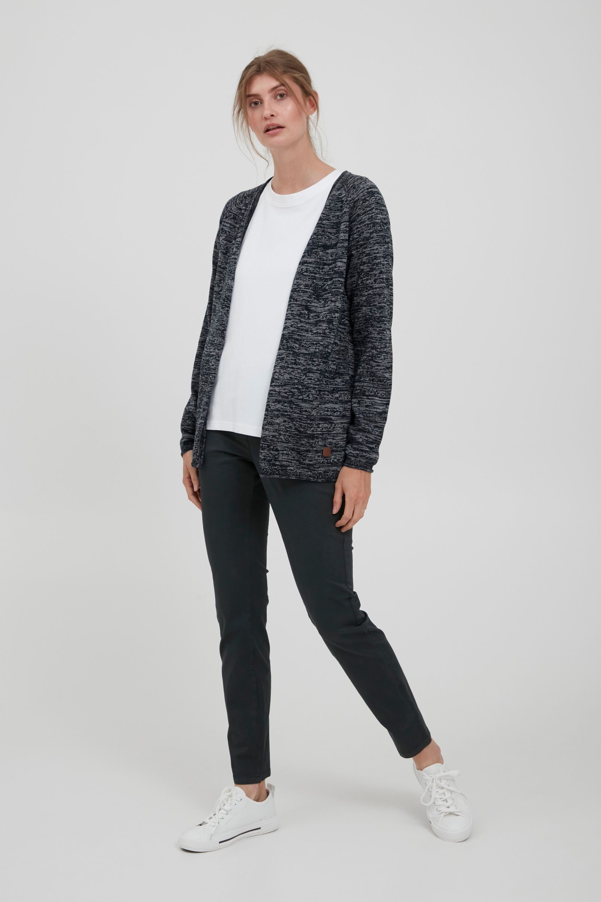 OXMO Strickjacke OXDanila Strickjacke mit aufgerollten günstig online kaufen