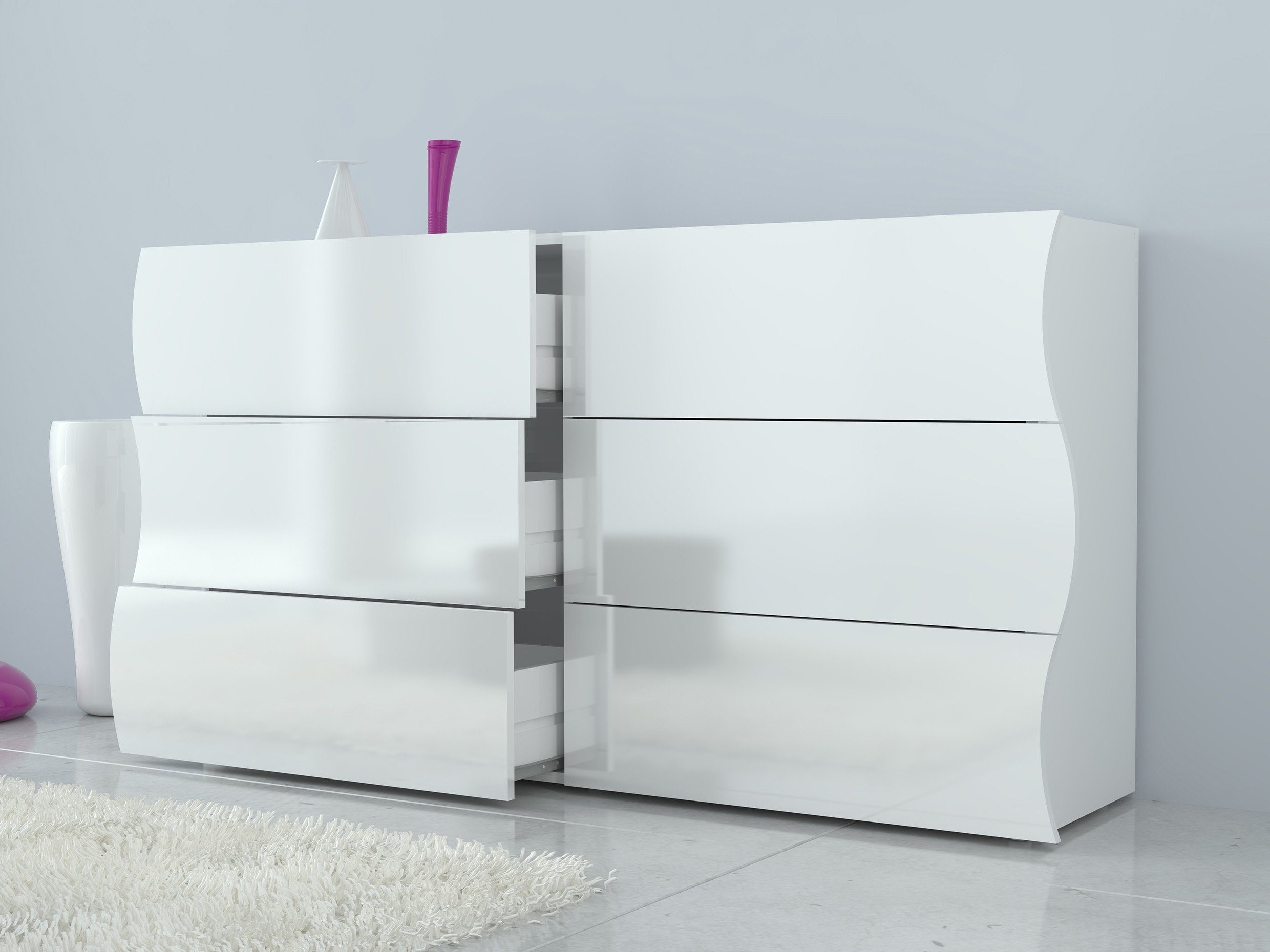 möbelando Kommode Onda, 155.1 x 81.8 x 40 cm (B/H/T)