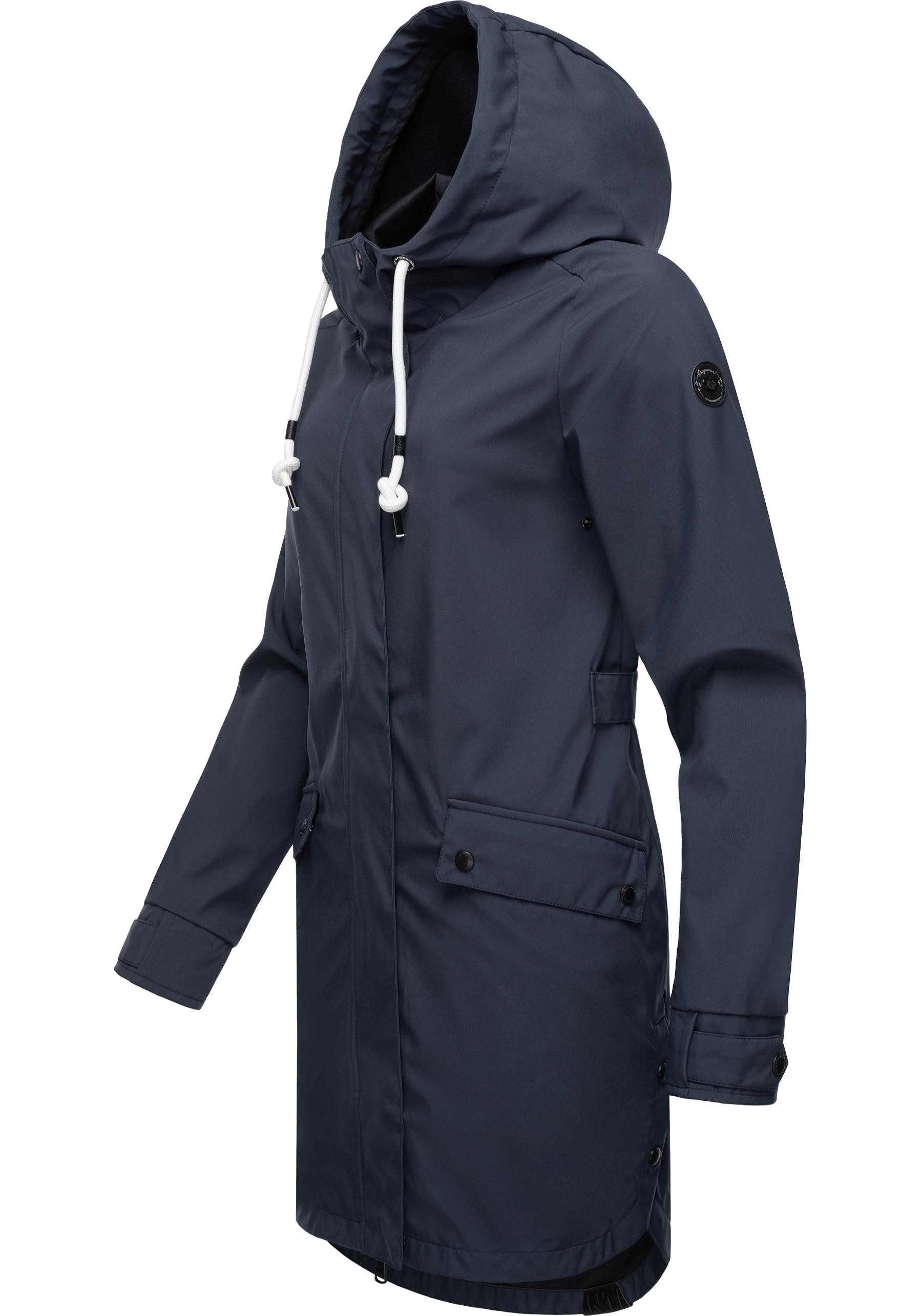 Ragwear Softshellmantel Tinsley Shell wasser- und winddichte Damen Softshelljacke