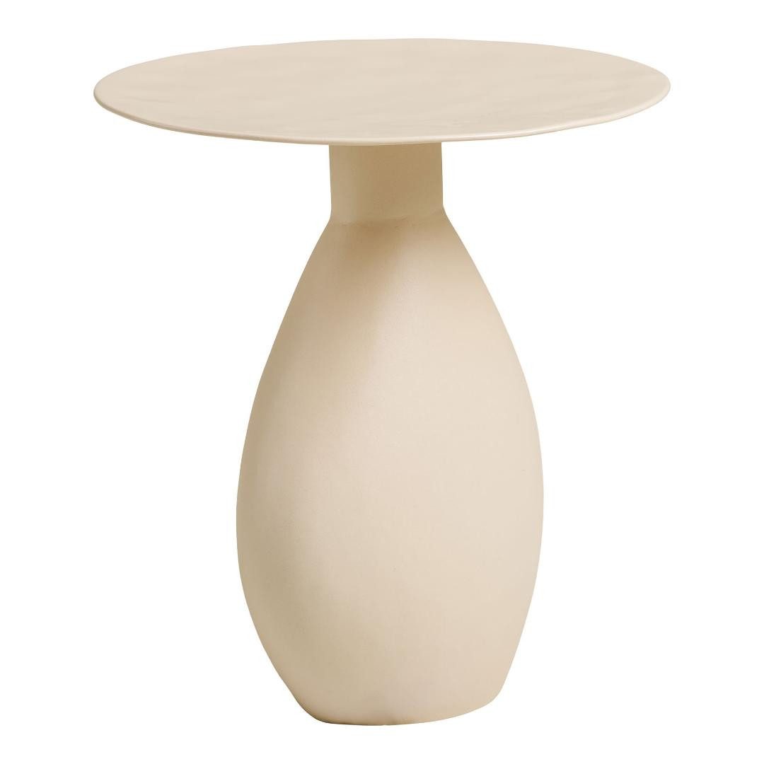 House Nordic Couchtisch Malin Eckbord Ø36cm Off-White. (1-St)