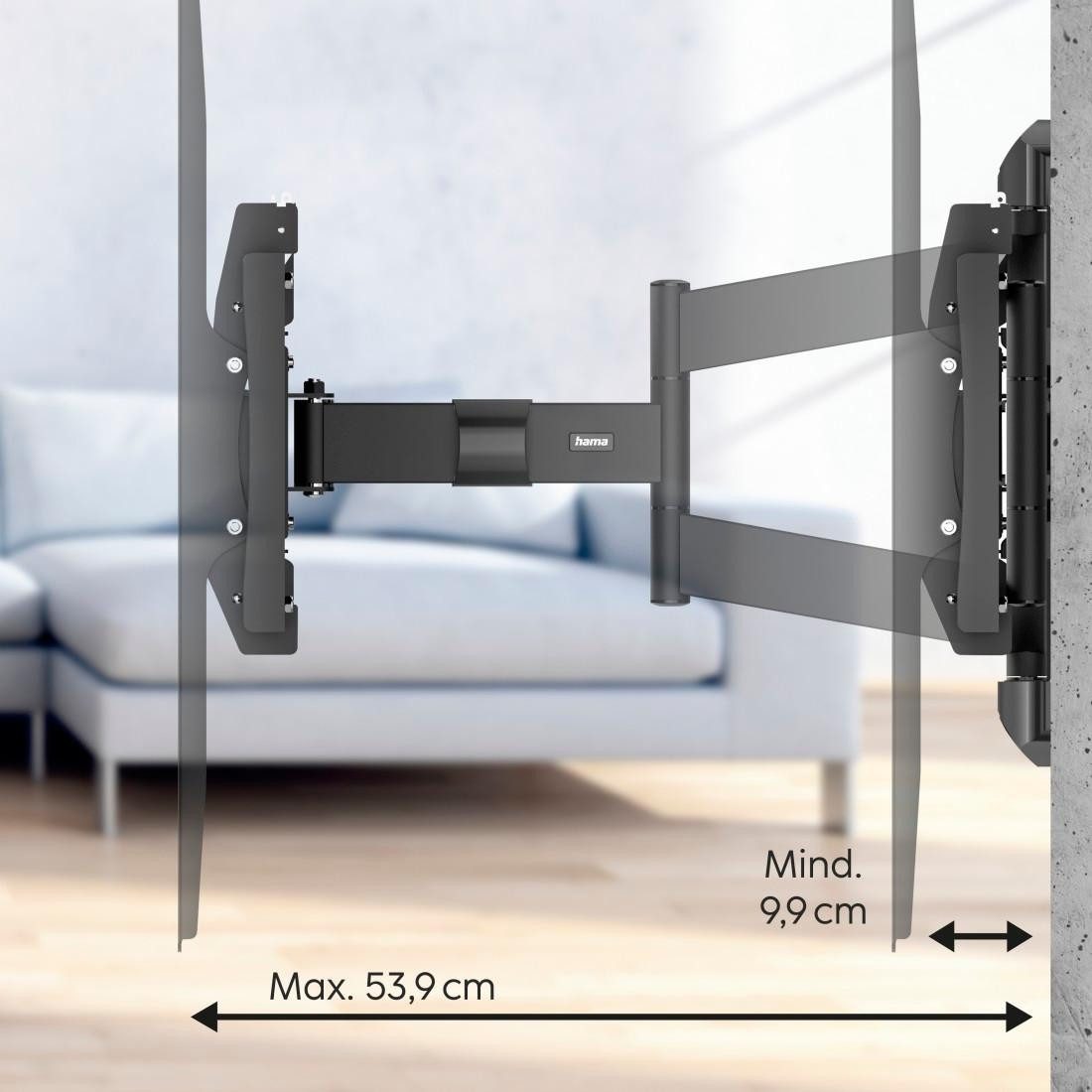 Hama TV-Wandhalterung schwenkbar, vollbeweglich, 94-304,8cm(37"-120), 43", 50",55",65",75", (bis 120 Zoll)