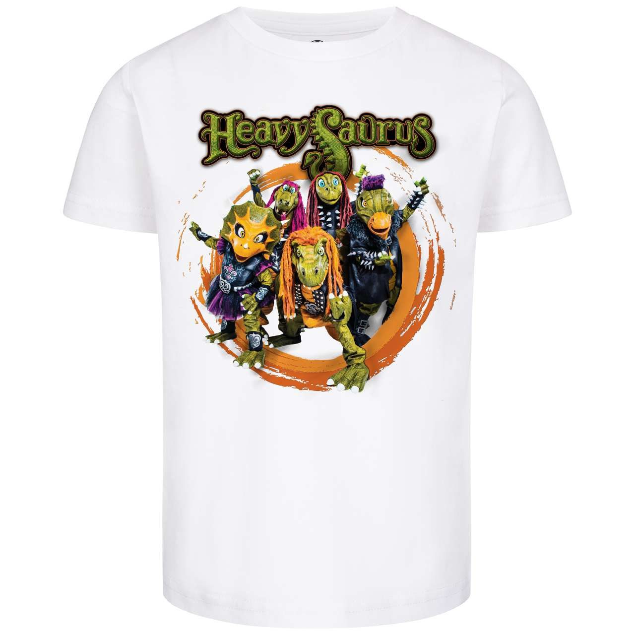 T-Shirt mit Heavysaurus (Rock`n Rarr) Druck für Kinder