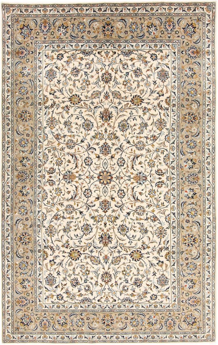 Orientteppich Keshan 139x221 Handgeknüpfter Orientteppich / Perserteppich, Nain Trading, rechteckig, Höhe: 12 mm