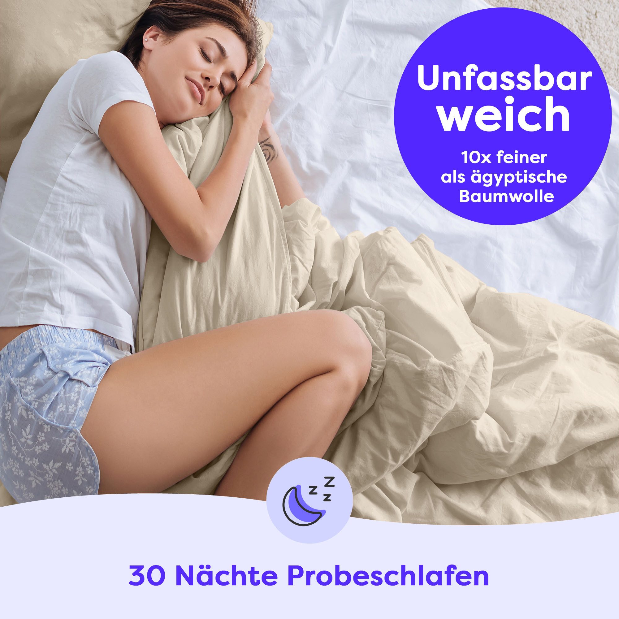 Wolkenfeld Bettwäsche Allergiker Bettwäsche, unfassbar weich, Microfaser, 3 günstig online kaufen