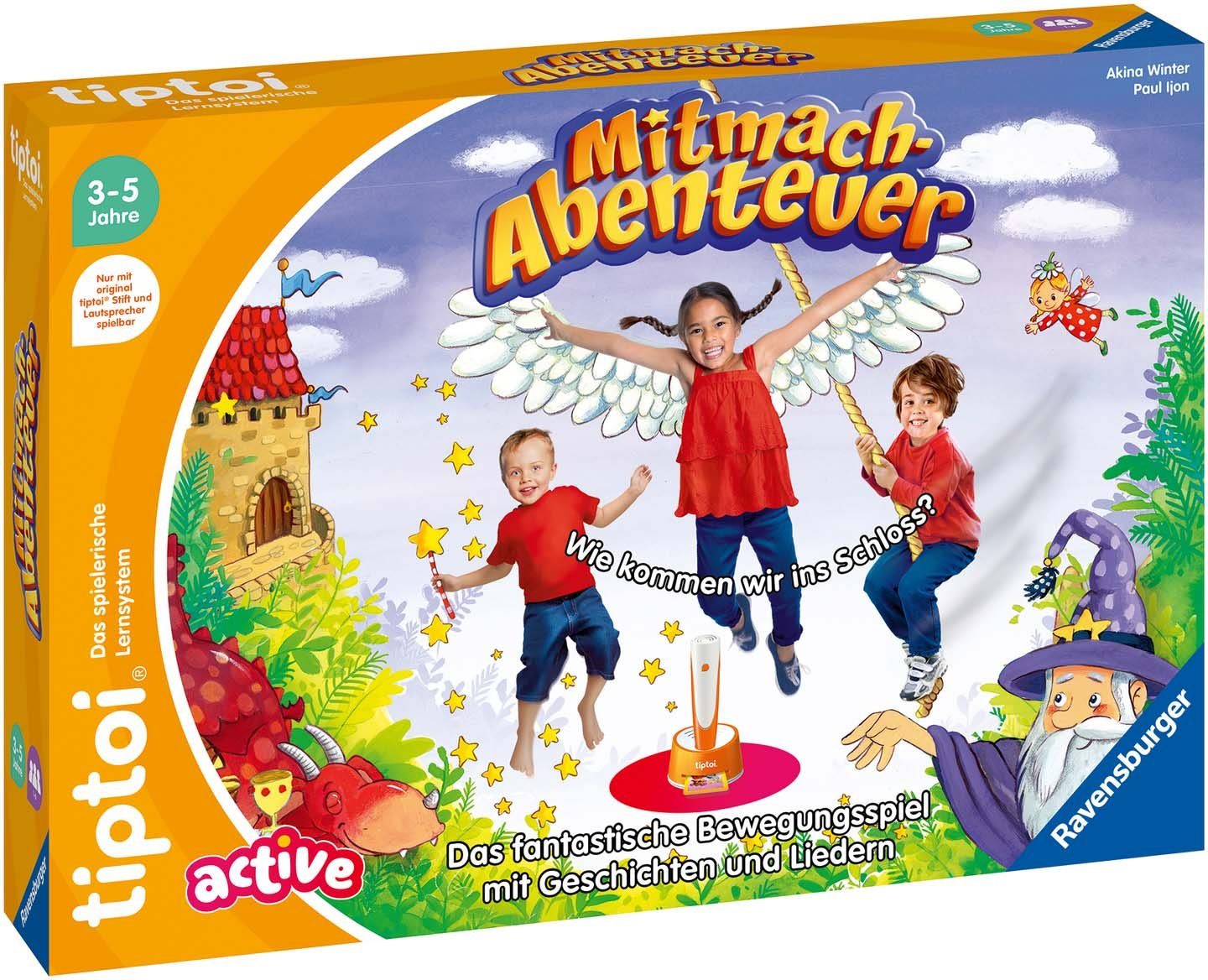 Ravensburger Spiel tiptoi® ACTIVE Mitmach-Abenteuer, Bewegungsspiel, Made in Europe