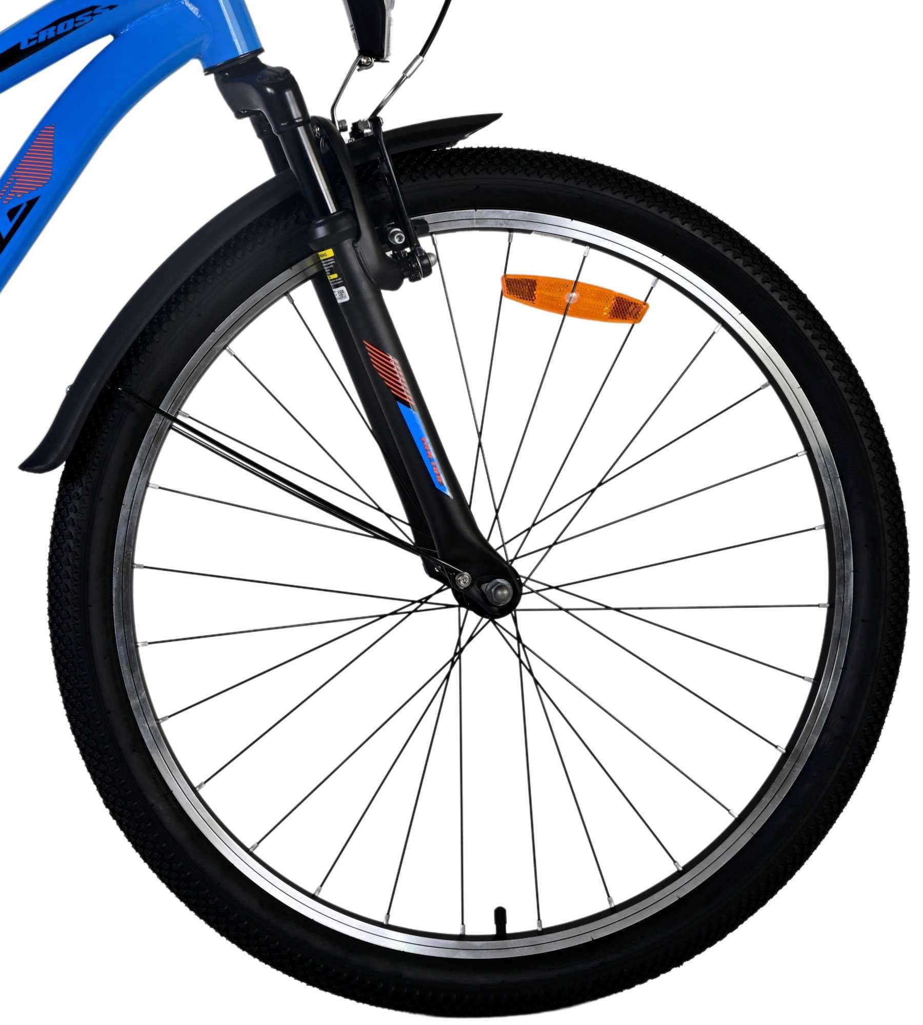 Volare Kinderfahrrad - Cross - Jungen - 26/ 24/20 Zoll- bis 115 kg - Rücktrittbremse, 85% zusammengebaut, 8 - 12 Jahre, Aluminiumfelgen