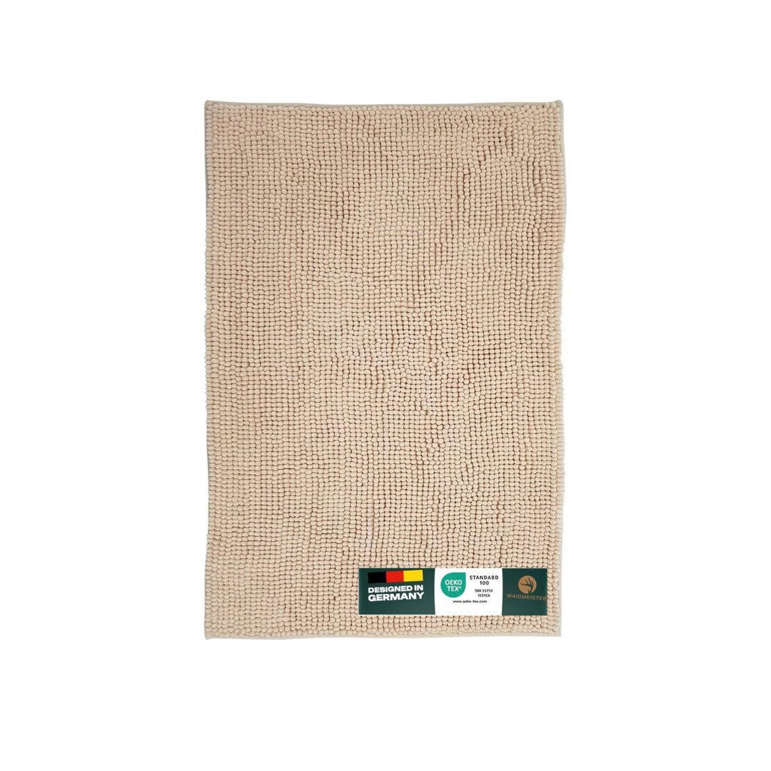 Waidmeister Badematte Waidmeister Badematte Wellnes Chenille Badezimmerteppich, rutschhemmend beschichtet, Polyester, Rutschfest, Saugstark – Bild 5 von 5