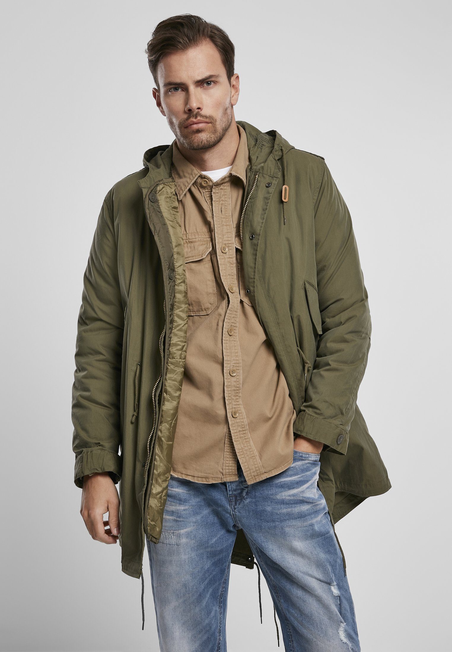 Brandit Wintermantel Herren M51 US Parka olive