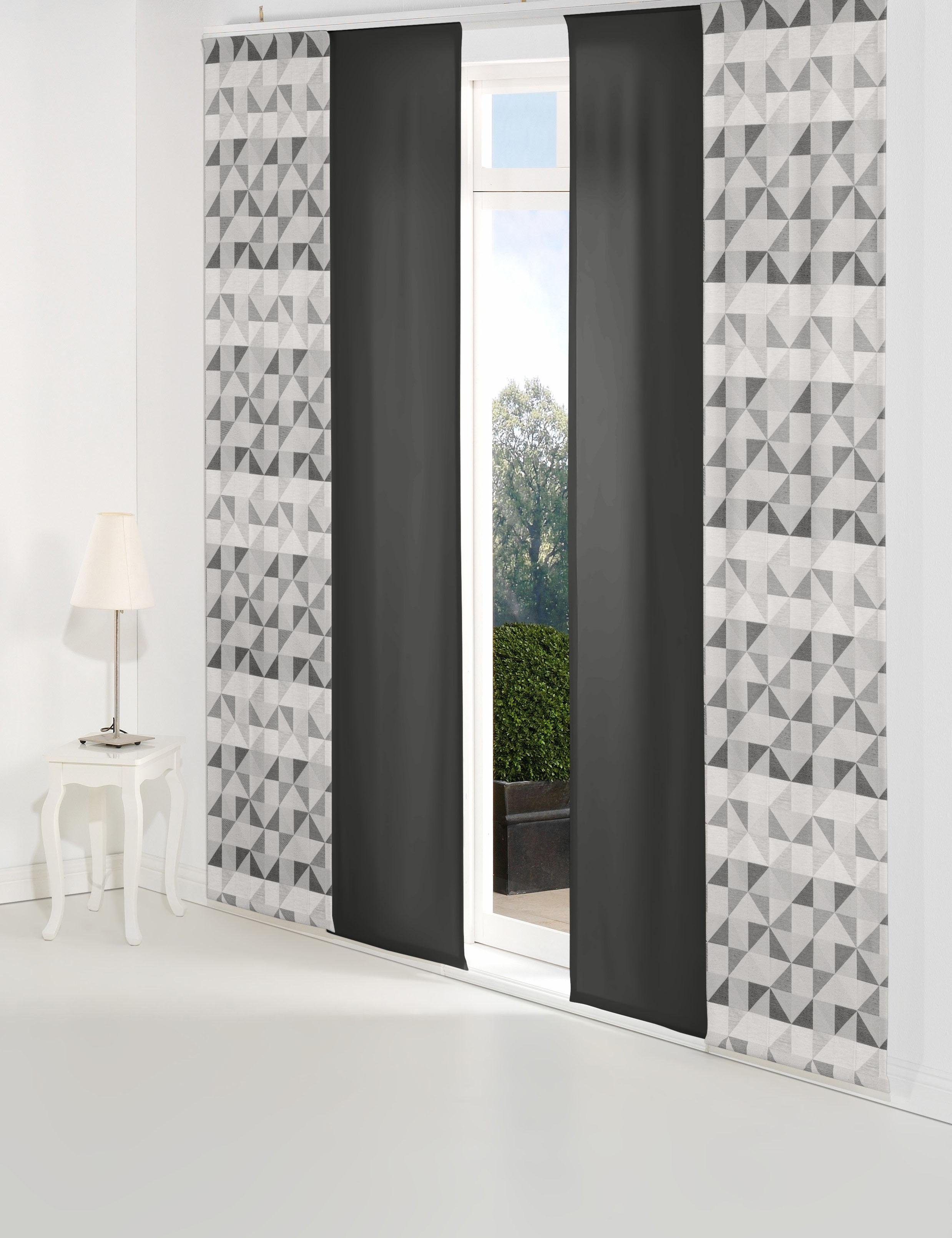 Wirth Schiebegardine Berlare (1 St), Paneelwagen, blickdicht, Jacquard, Ink günstig online kaufen