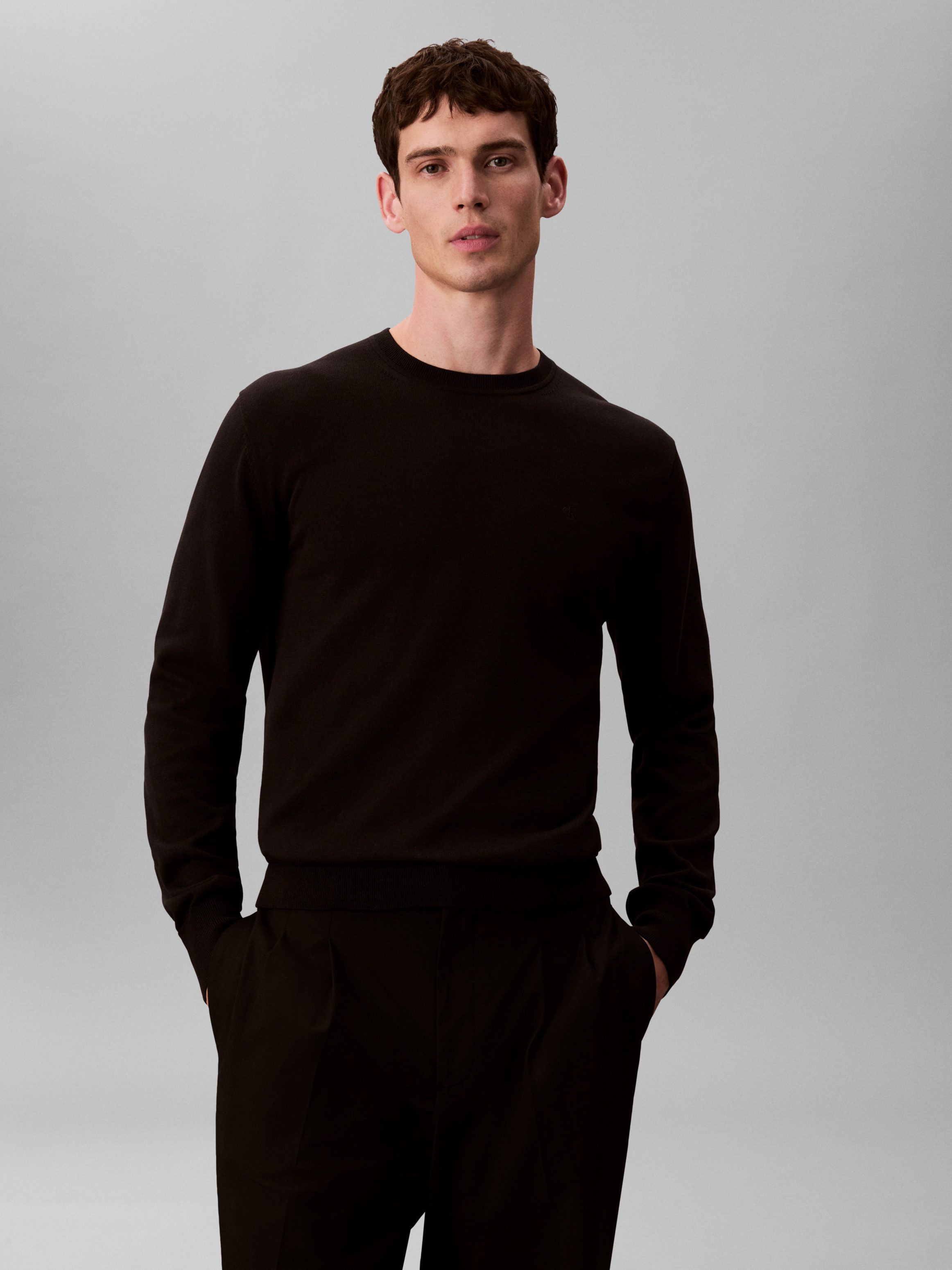 Strickpullover LS SUPIMA COTTON CREW 14GG