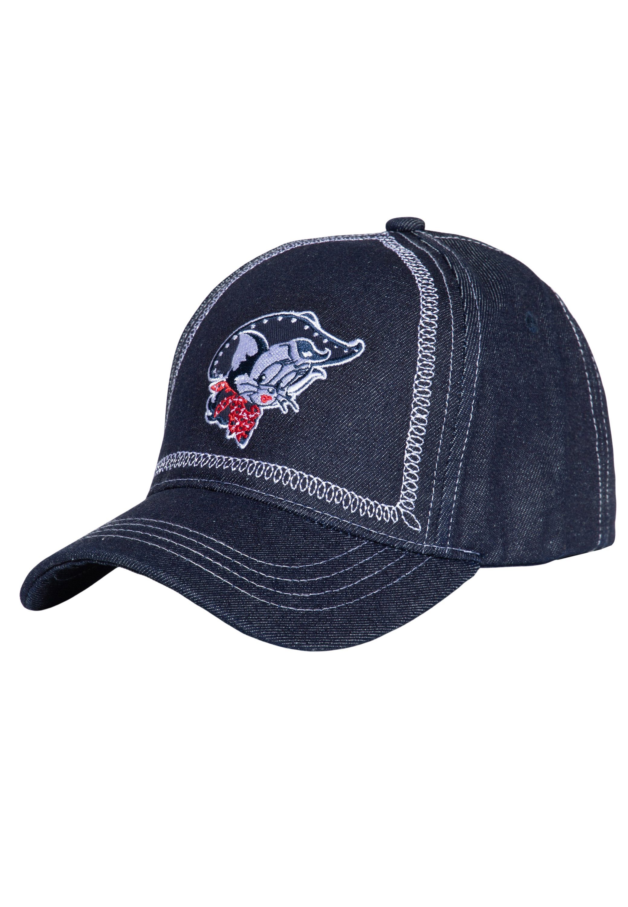 QueenKerosin Trucker Cap Rebel At Heart Texas Pride (1-St) im Comic Retro-Look