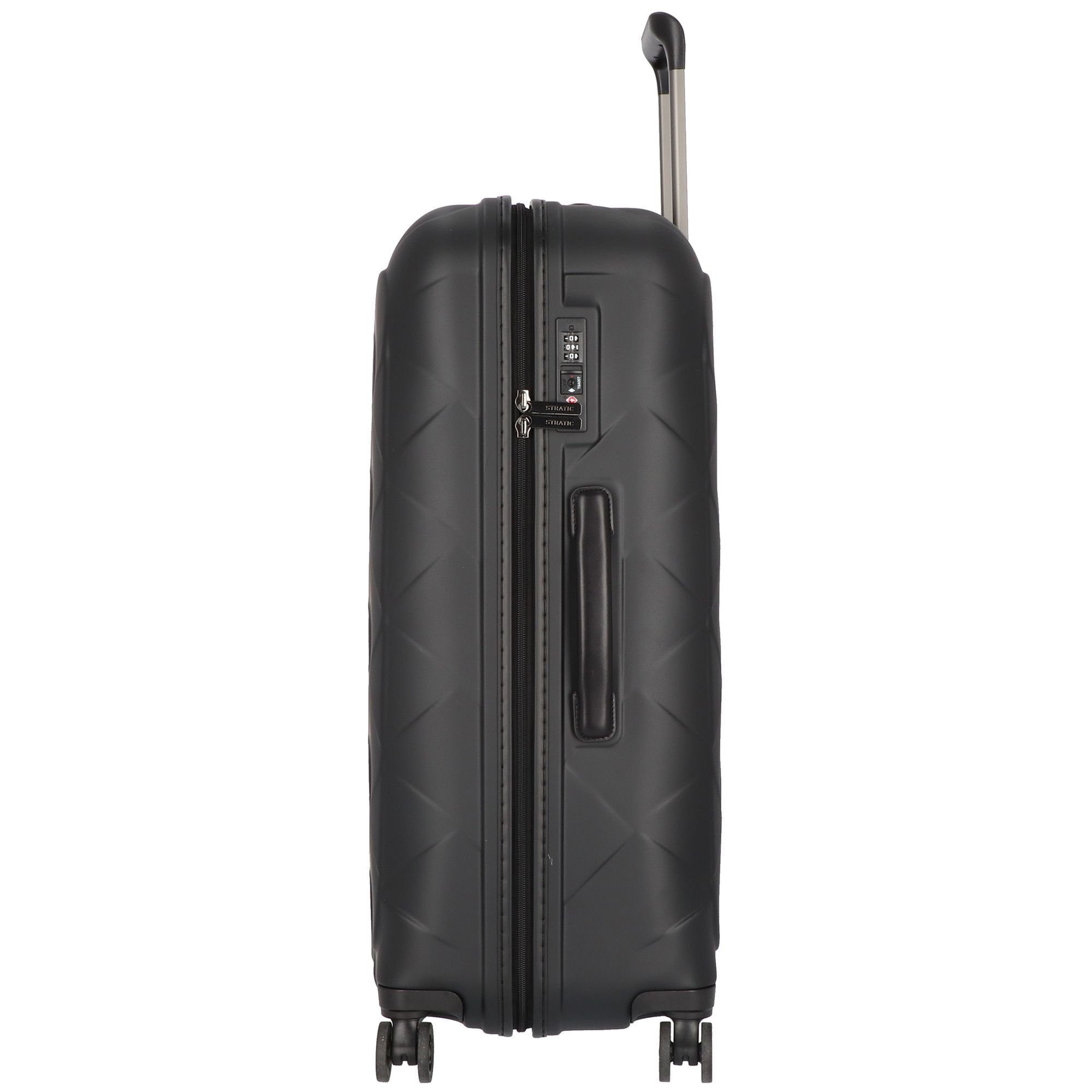 Stratic Hartschalen-Trolley Leather & More, 4 Rollen, Polycarbonat