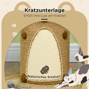 PawHut Kratztonne Katzenturm, (Kratzbaum, 1-tlg., Katzenmöbel), BxLxH: 35 x 35 x 66 cm
