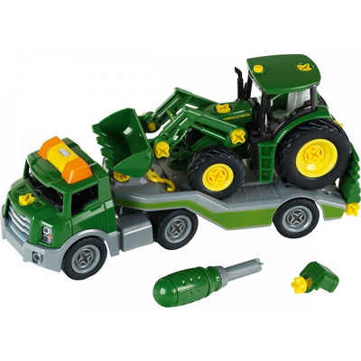 Klein Spielzeug-Transporter Bau- und Konstruktionsspielzeug John Deere Traktor & Transporter