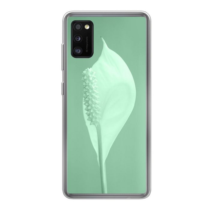 MuchoWow Handyhülle Mintgrüne Eukalyptuspflanze Handyhülle Samsung Galaxy A41 Smartphone-Bumper Print Handy