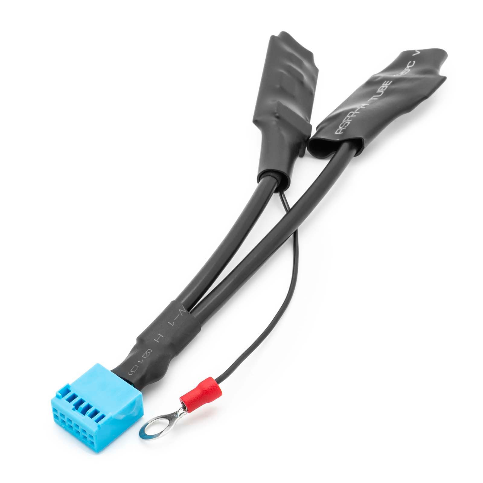 KFZ Auto Radio Bluetooth Modul AUX 12 Pol Quadlock passend für Audi VW KFZ-Adapter