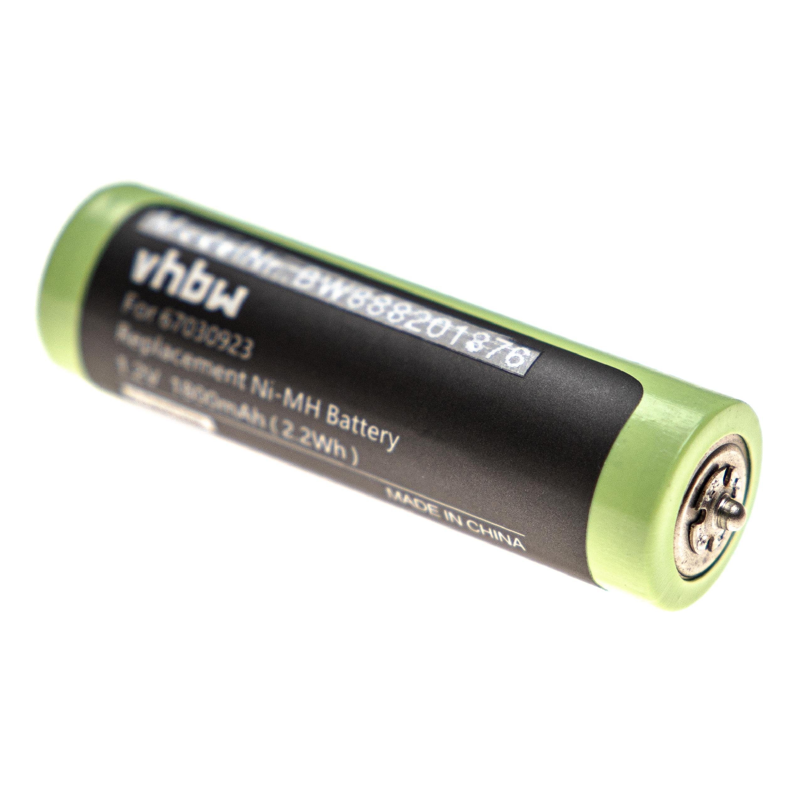 81702941, 81702940, vhbw 1800 mAh 81700920, passend 81695862, Braun 81700929, Akku für