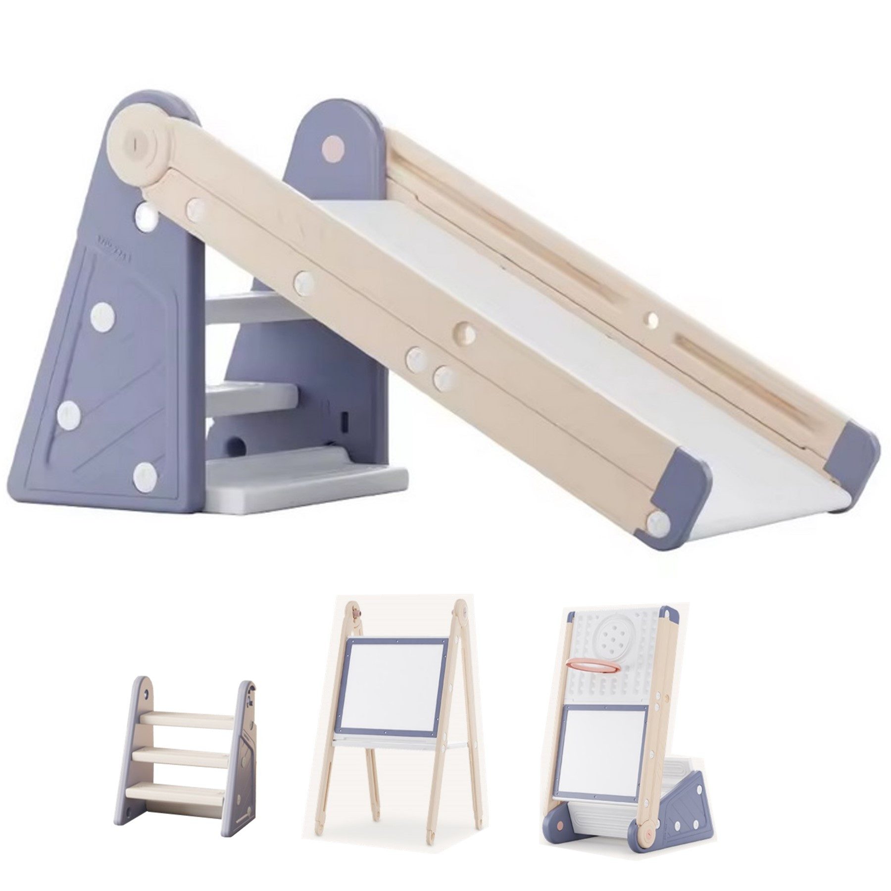 TikTakToo Indoor-Rutsche 4in1 Kleinkindrutsche, Trittleiter, Tafel, günstig online kaufen
