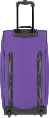 travelite Reisetasche Basics Fresh, 71 cm, lila, Duffle Bag Reisegepäck Sporttasche Reisebag mit Trolleyfunktion