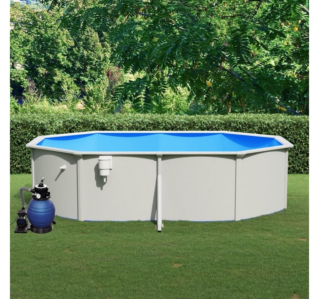 Thumbnail - furnicato Pool mit Sandfilterpumpe 490x360x120 cm (1-tlg)