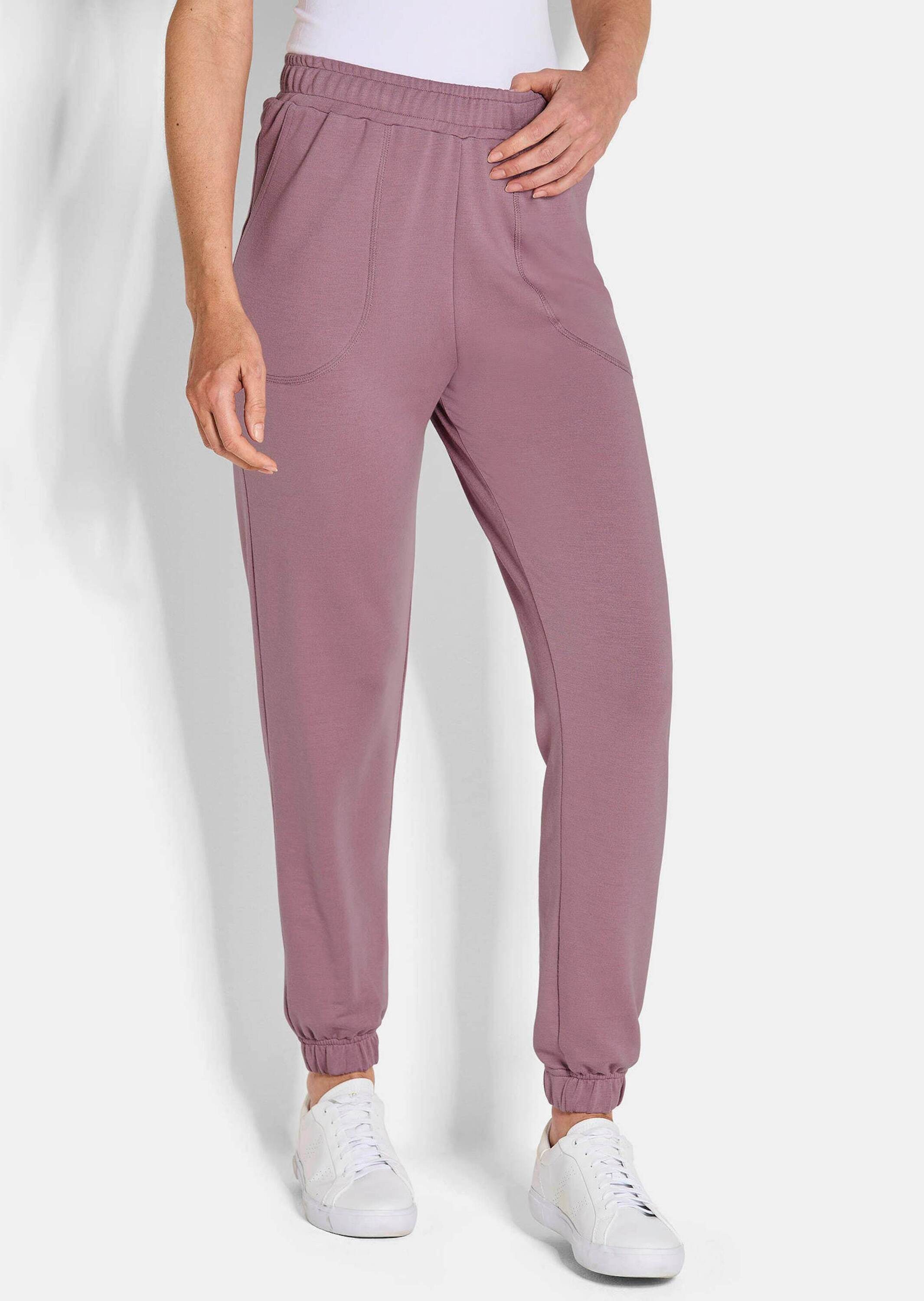 GOLDNER Jogginghose Bequeme Viskose-Schlupfhose, Doppelpack Lange Jogpants in zwei Farben, sportlicher Look, elastischer Bund