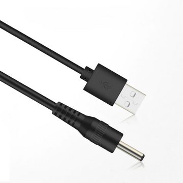 Retoo USB Stromkabel auf DC 5.5x2.1 mm Hohlstecker Kabel 5V Ladekabel 80 cm USB-Kabel, Standard-USB, DC, Geringe Größe, DC 2,1 mm x 5,5 mm-Stecker, Langes Kabel