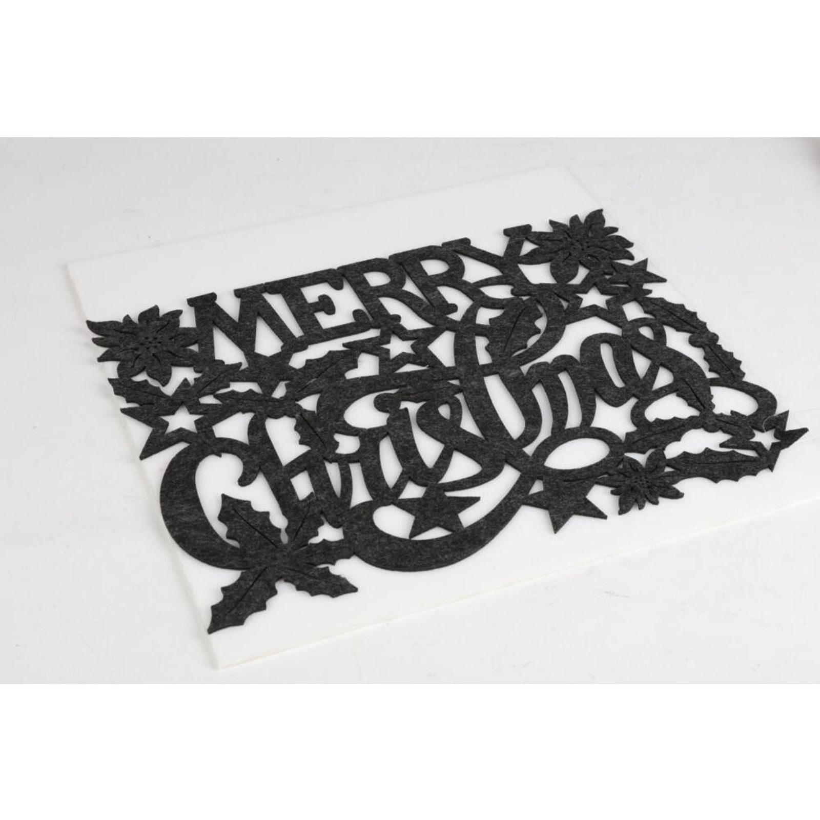 BURI Platzset 24 Stück Platzdeckchen Tischset "Merry Christmas" kleine Tischdecken