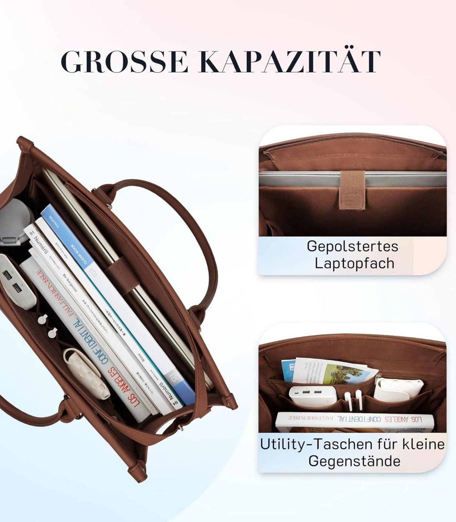LuxusKollektion Laptoptasche Handtasche Damen Laptoptasche 15,6 günstig online kaufen