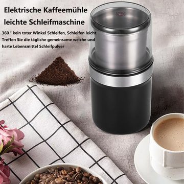 PFCTART Kaffeemühle Elektrisch Coffee Grinder Elektrische Gewürzmühle Kaffemümühle, Nass- und Trockenschleifmaschine