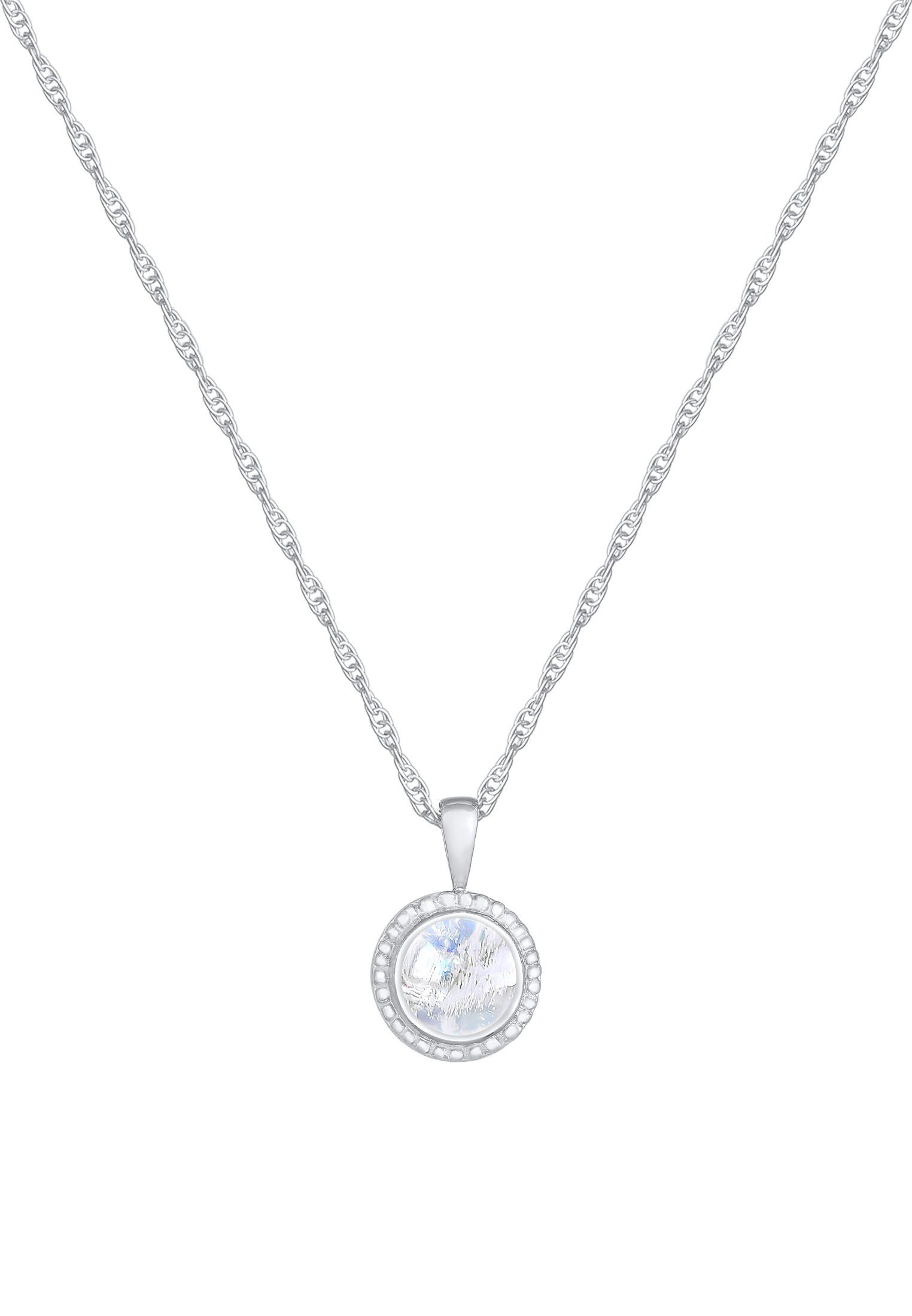 Nenalina Kette mit Anhänger Mondstein Boho Gedreht Basic 925 Silber günstig online kaufen