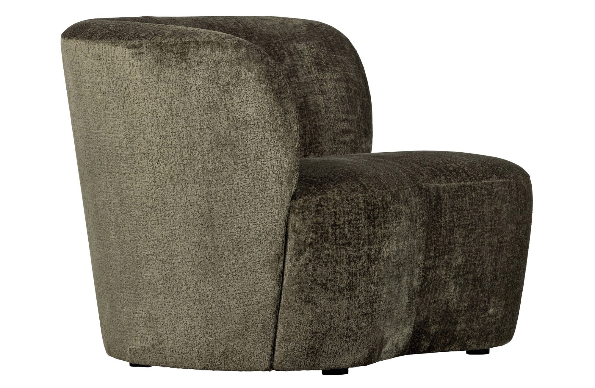 Stone Green, freistellbar WOOOD Struktur-Samt - Sessel links Warm Loungesessel Lounge