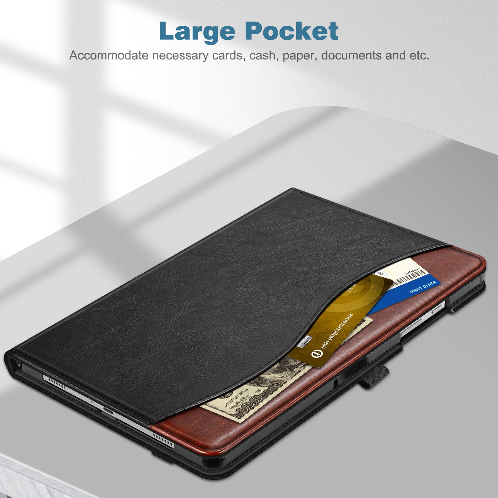 Fintie Tablet-Hülle für Samsung Galaxy Tab A11+ Plus 11" 2025 / Tab A9+ Plus 11 Zoll 2023 11 Zoll, Multi-Winkel Folio Schutzhülle Dokumentenfach – Bild 4 von 5
