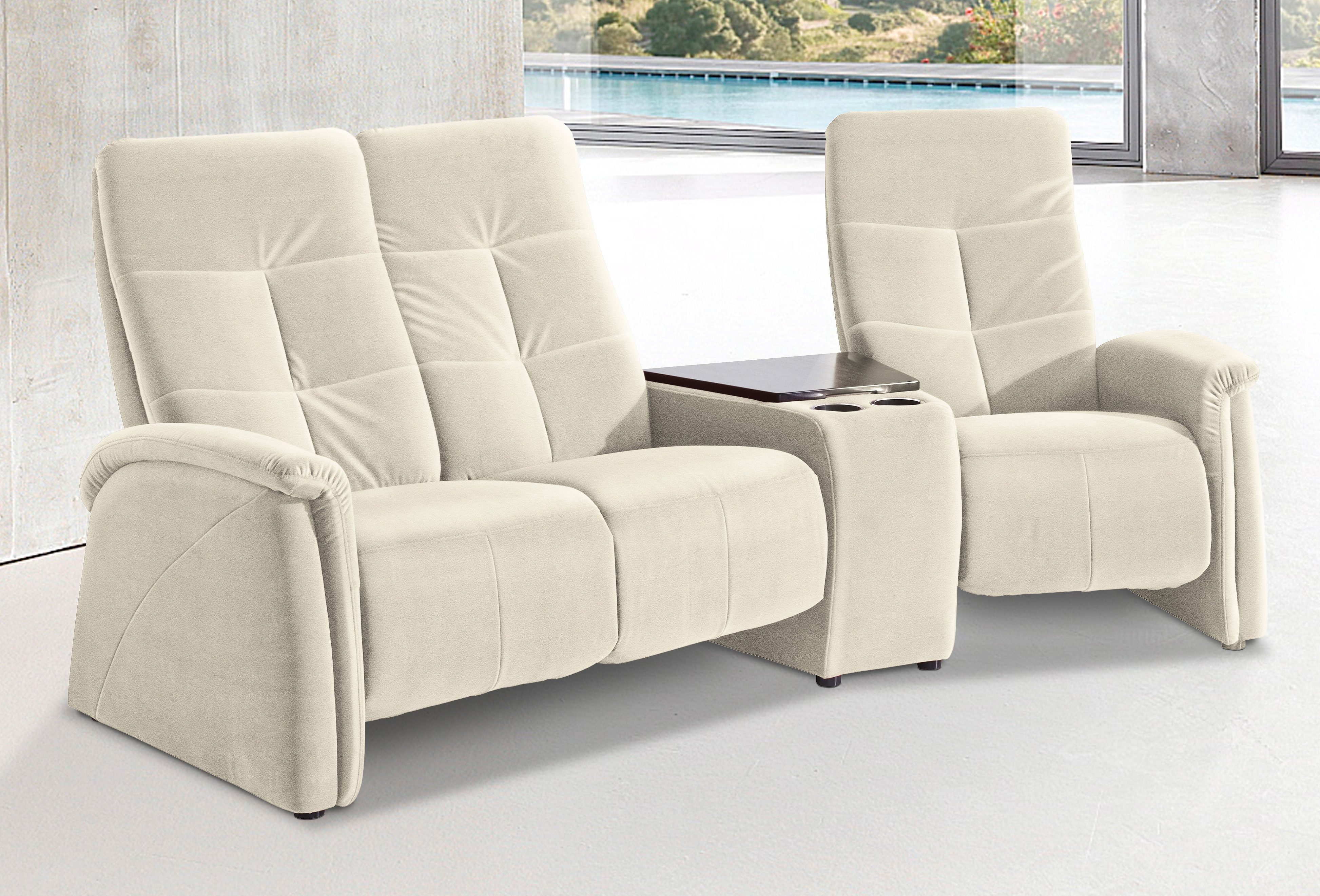 exxpo - sofa fashion 3-Sitzer "Tivoli, Kinosofa mit Tischablage & Stauraumf günstig online kaufen