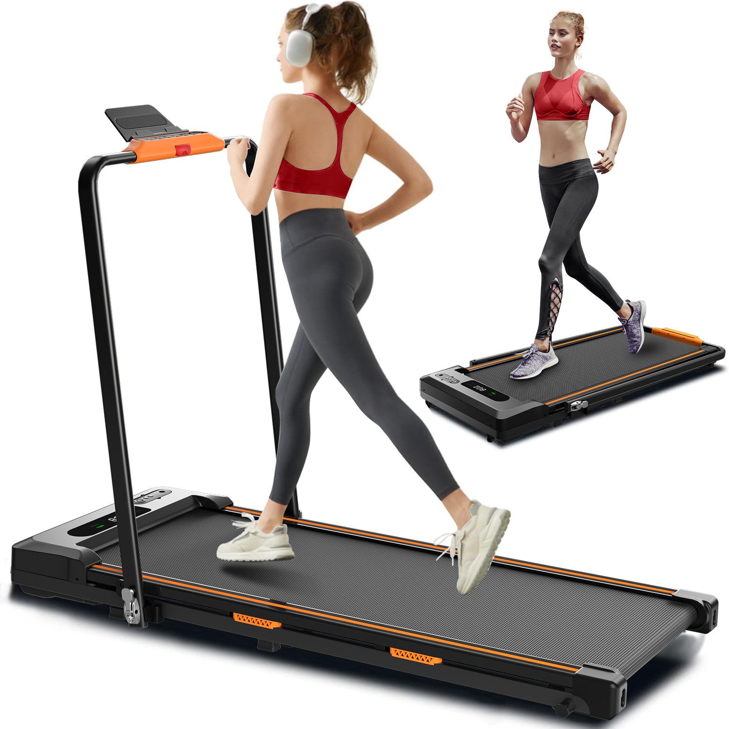 Laufband Klappbares Laufband für Zuhause Mit Tablet-Halterung