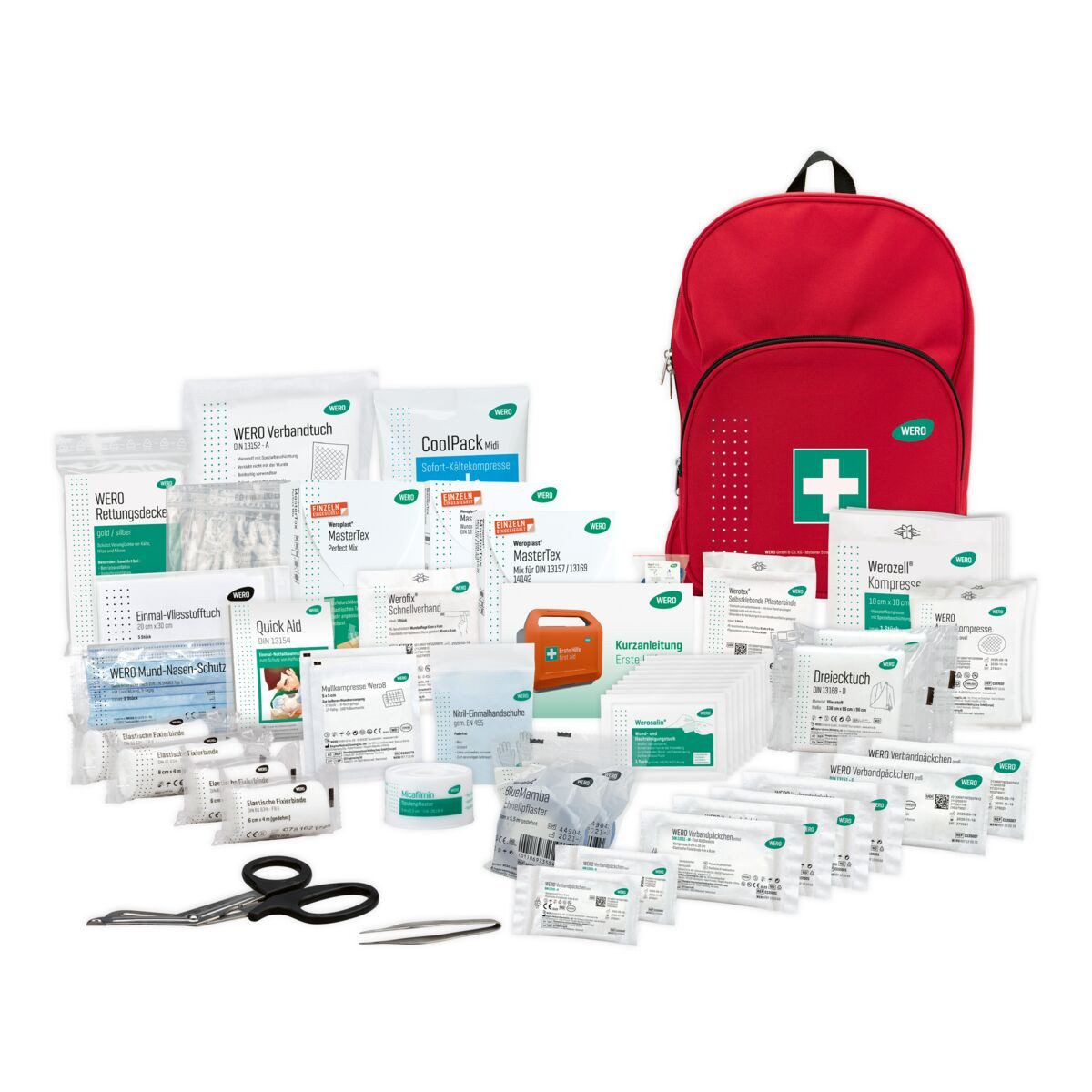 WERO Erste-Hilfe-Set Erste Hilfe Rucksack DIN 13157 Allround