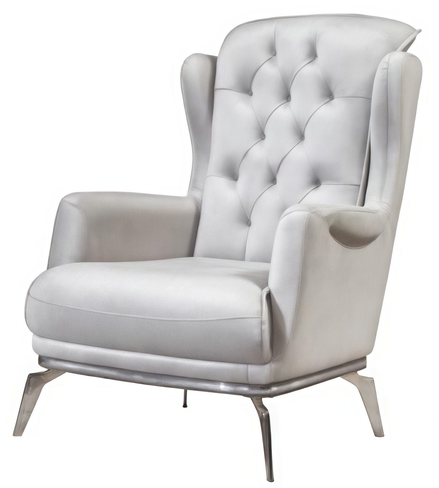 Xlmoebel Sessel Einzelsofa Weiß im italienischen Stil mit elegantem Design (Sessel), Hergestellt in Europa